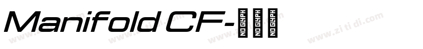 Manifold CF字体转换